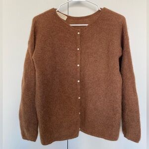 Sezane Gaspard Cardigan - Camel